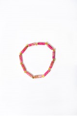 Bracelet  "Petra"  jaspe imperiale rose