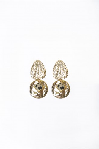 Boucles d'oreilles "Ariella" jaspe dalmatien