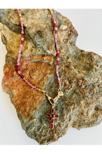 Collier "Lucia" tourmaline pour pendentif