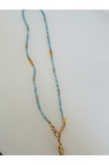 Collier "Lucia" apatite pour prendentif