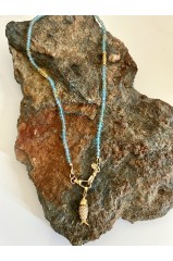 Collier "Lucia" apatite pour prendentif