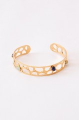 Bracelet jonc  "Savéria" lapis lazuri