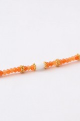 Collier "Lucia" agate orange