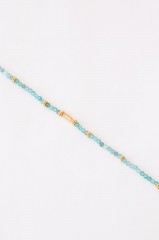 Collier "Lucia" apatite bleue