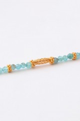 Collier "Lucia" apatite bleue