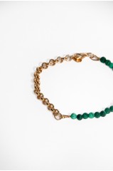 Bracelet "Ghjuvanna" malachite