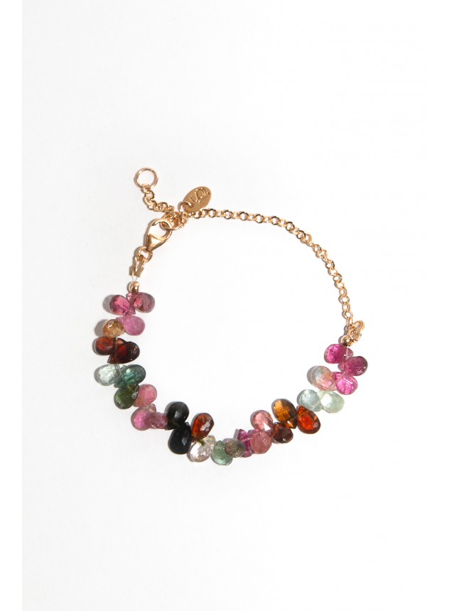 bracelet tourmaline multicolore