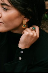 Boucles d'oreilles "Ariella" aventurine