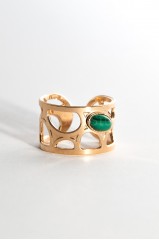 Bague "Savéria" malachite