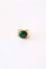 Bague "Davia" Malachite