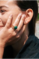 Bague "Davia" Malachite