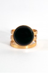 Bague "Davia" agate noire