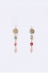 Boucles d'oreilles  "Elia" tourmaline