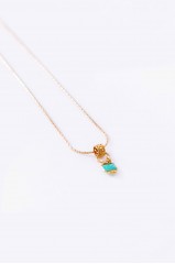 Collier "Lesia"  pendentif amazonite