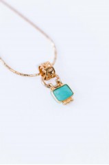 Collier "Lesia"  pendentif amazonite