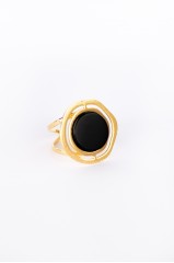 Bague "Doria" agate noire