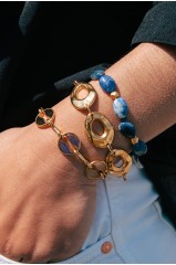 Bracelet maillon "Anna" couleur